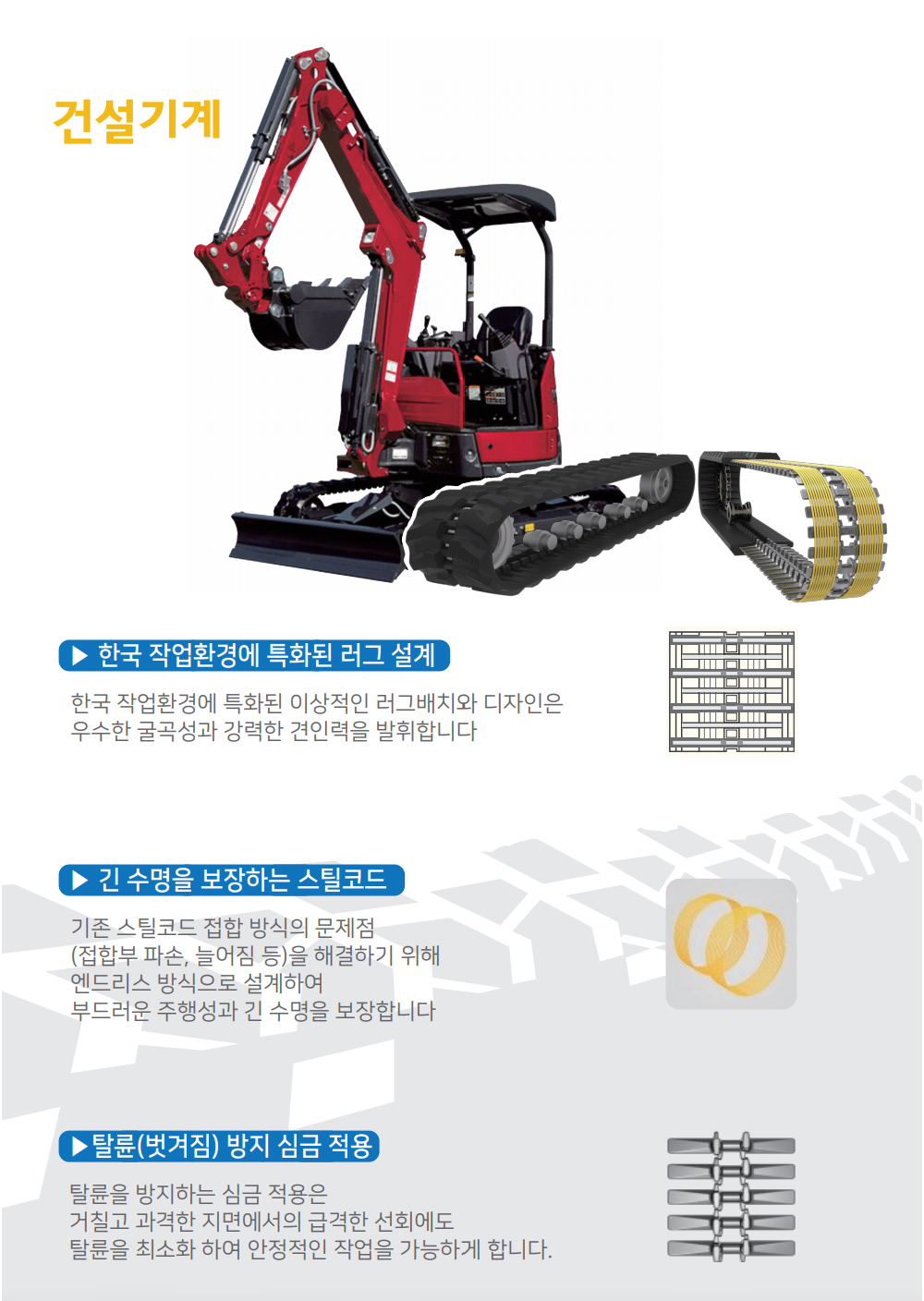 얀마 VIO30/35 고무트랙